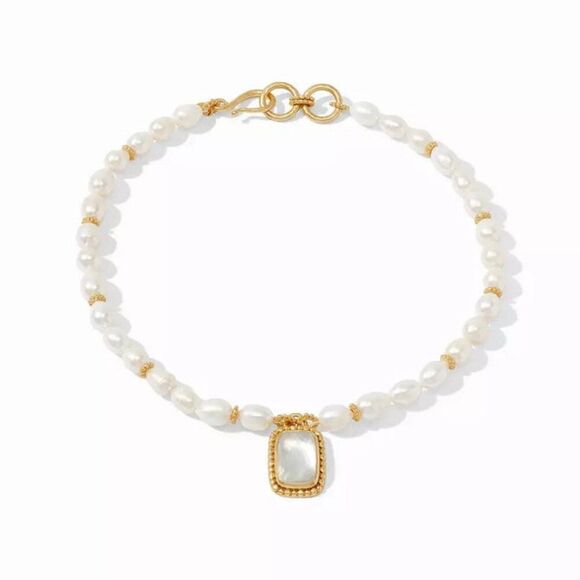 Brand New. $425 Julie Vos Pearl Necklace - Picture 2 of 13